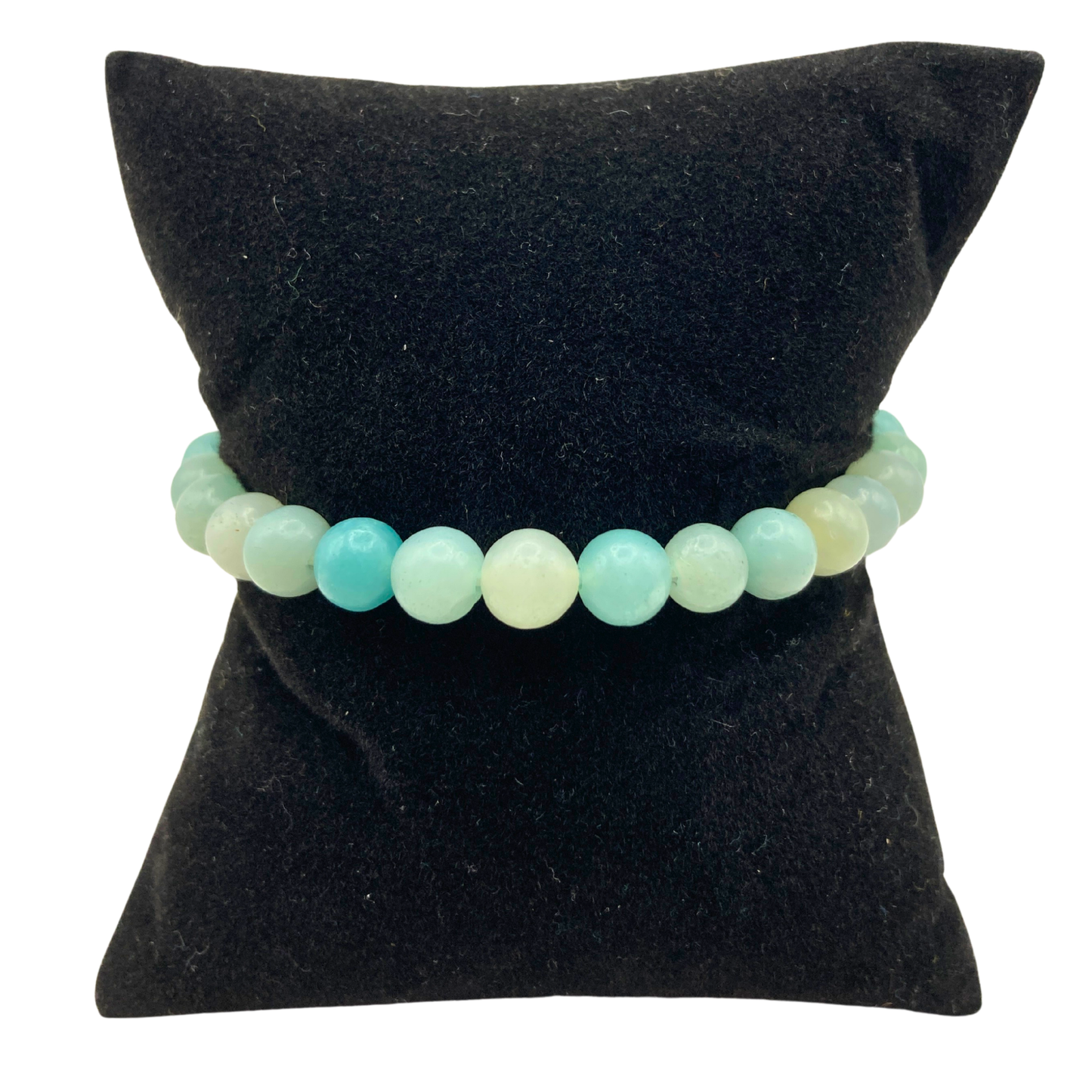 Bracelet Amazonite 6 mm _« Onde de Liberté »