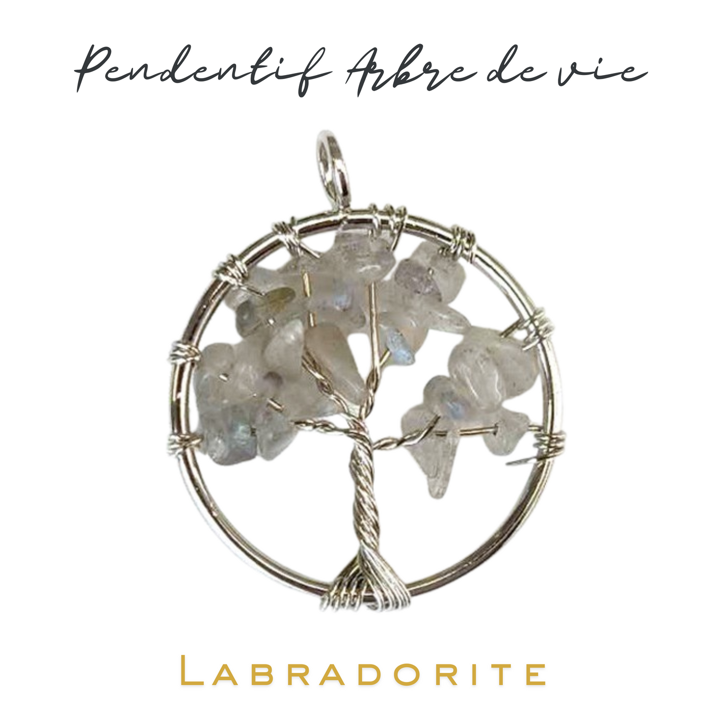 Pendentif arbre de vie 30 mm_Labradorite
