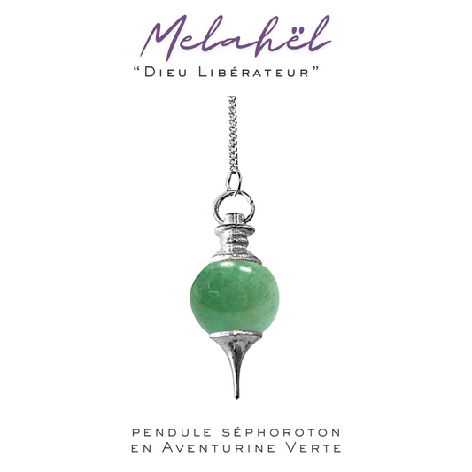 Pendule Séphoroton_Aventurine verte_Modèle "MELAHEL"