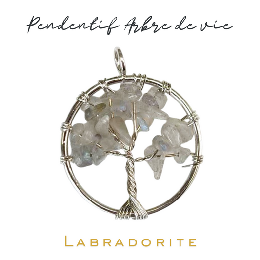 Pendentif arbre de vie 30 mm_Labradorite