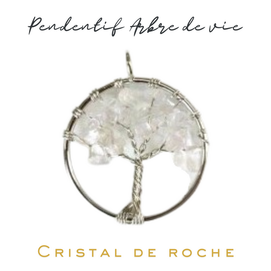 Pendentif arbre de vie 30 mm_Cristal de roche